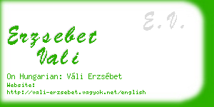 erzsebet vali business card